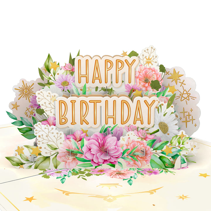 Forever Cards Pop-Up-Geburtstagskarte Zum 30. – Lasergeschnittene Karte Mit Blumenmuster, Ca. 12x17,7 Cm
