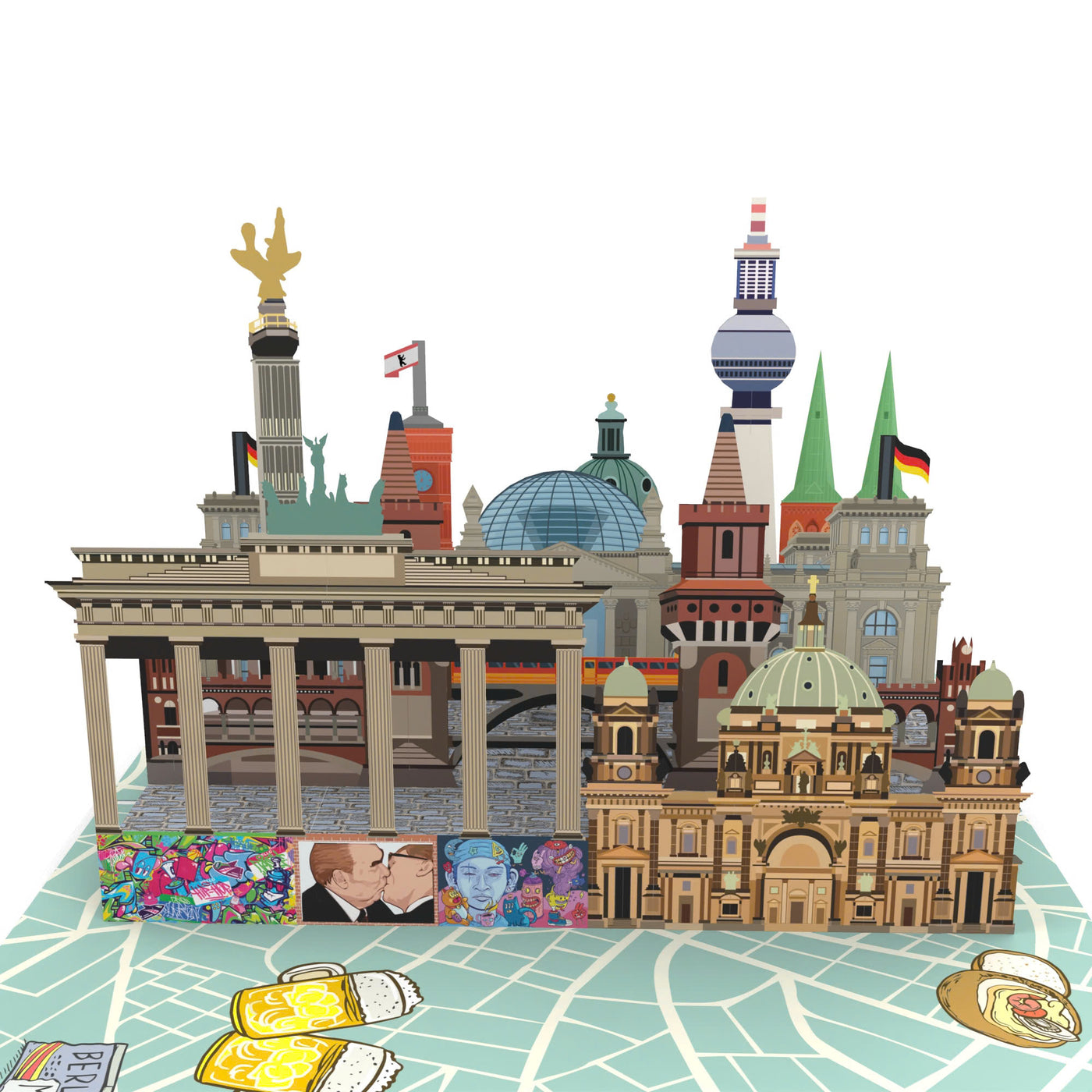 Berlin Pop-Up Karte