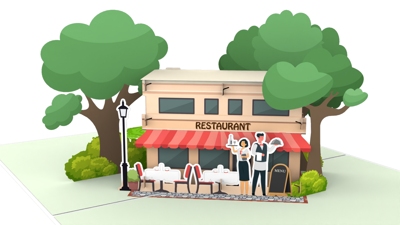 Restaurant Pop-Up Karte