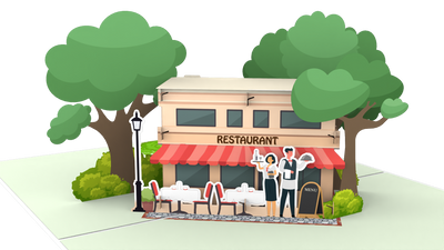 Restaurant Pop-Up Karte