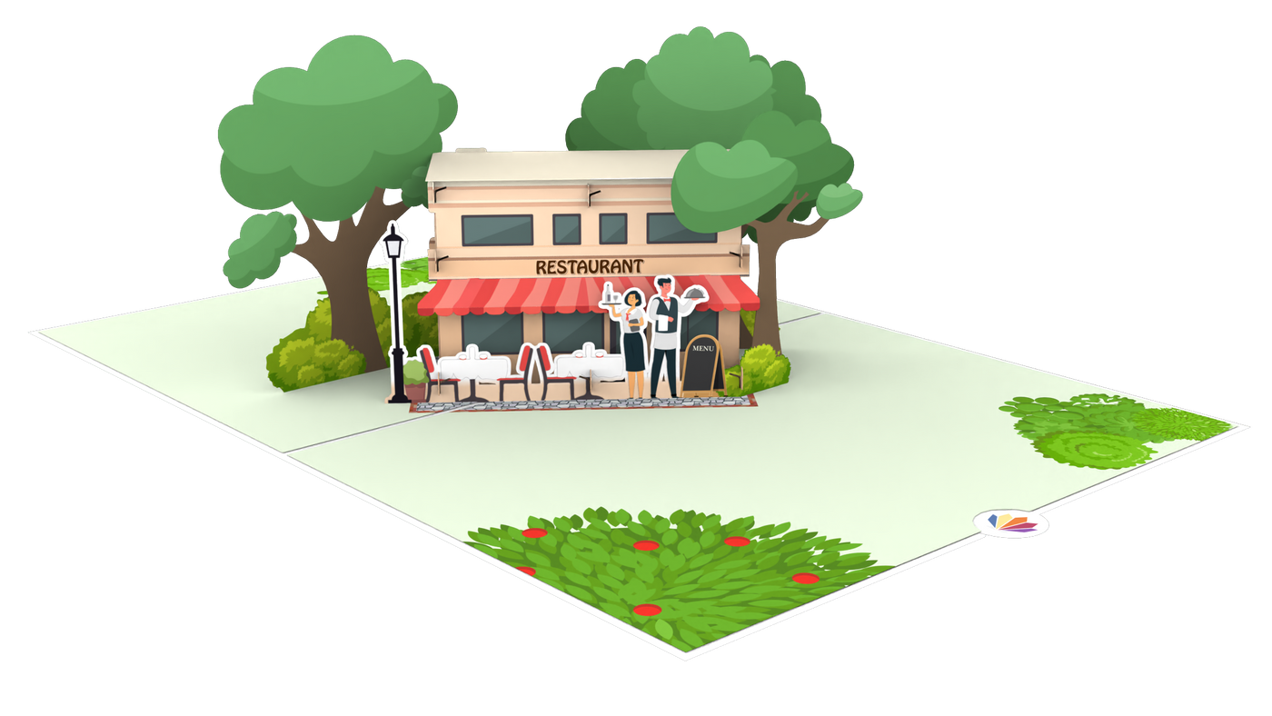 Restaurant Pop-Up Karte