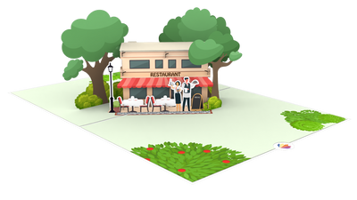 Restaurant Pop-Up Karte