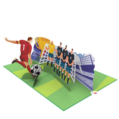 Fussball Pop-Up Karte