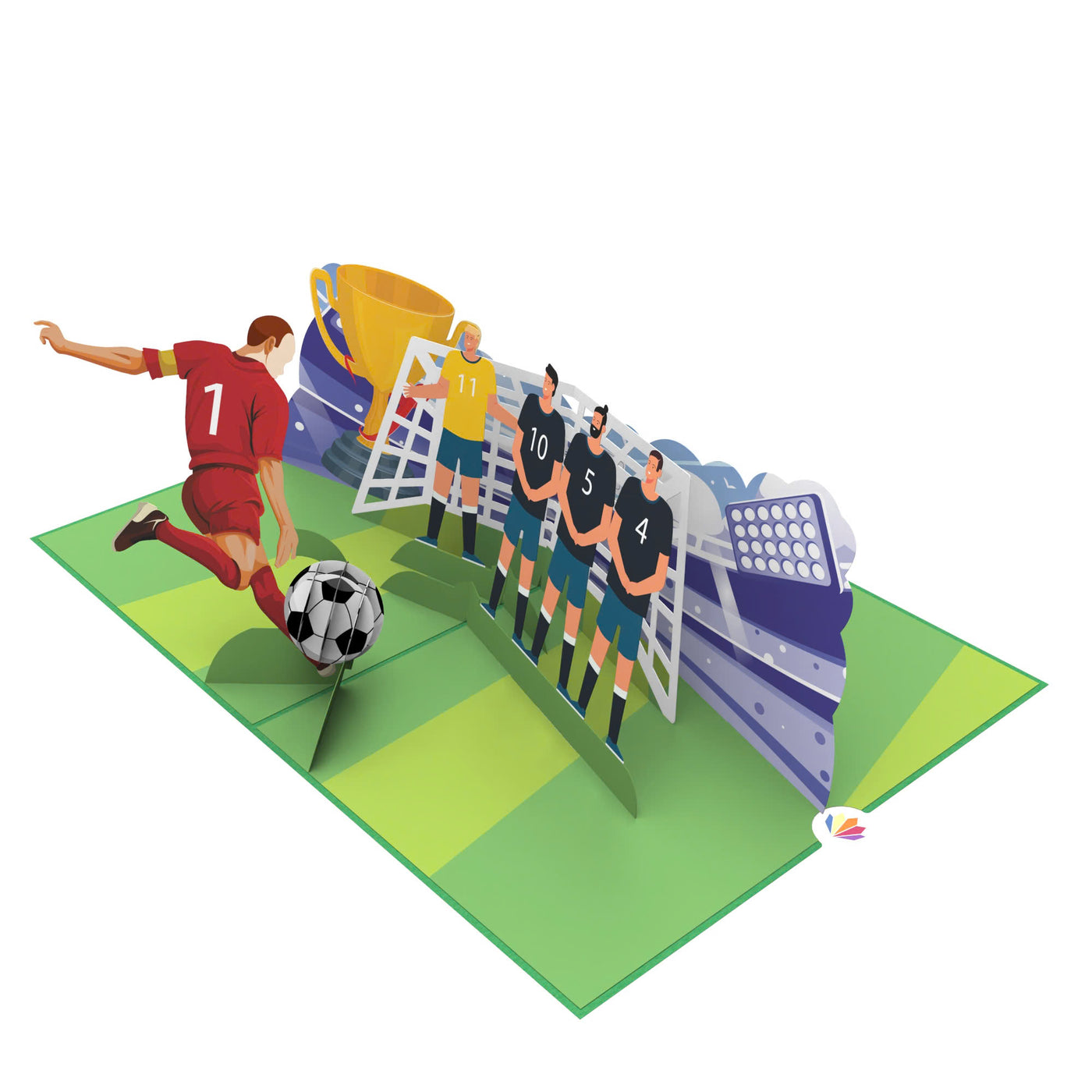 Fussball Pop-Up Karte