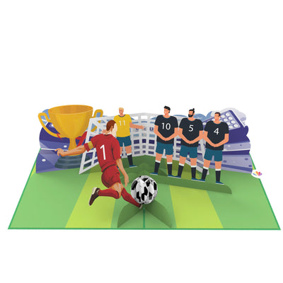 Fussball Pop-Up Karte