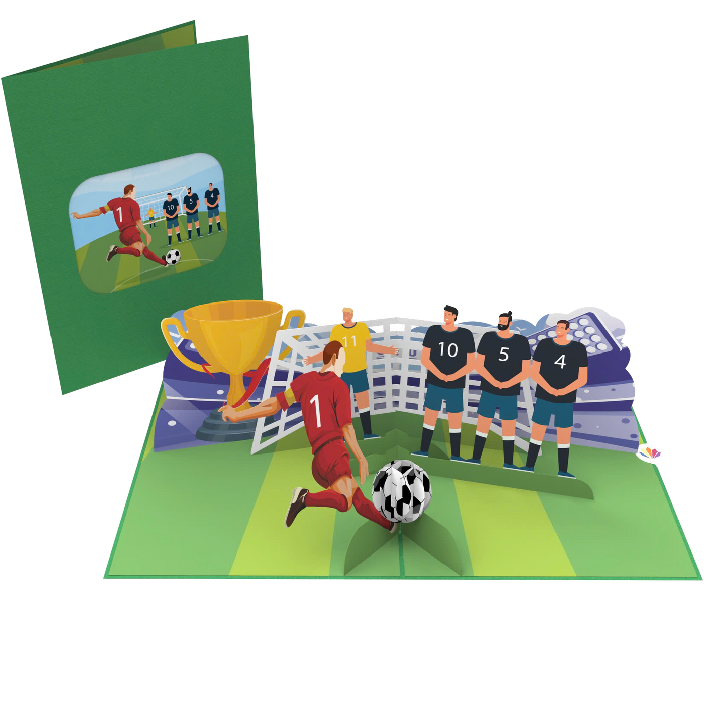 Fussball Pop-Up Karte