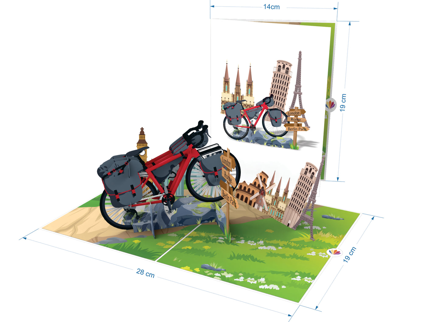 Fahrrad / Bikepacking Pop-Up Karte