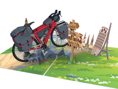 Fahrrad / Bikepacking Pop-Up Karte