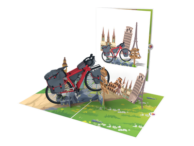 Fahrrad / Bikepacking Pop-Up Karte