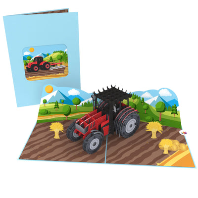 Traktor Pop-Up Karte