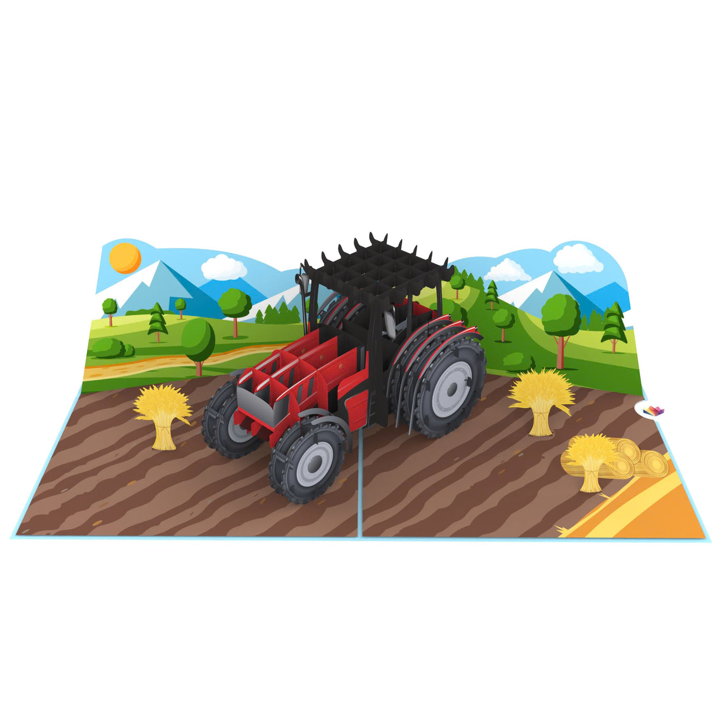 Traktor Pop-Up Karte