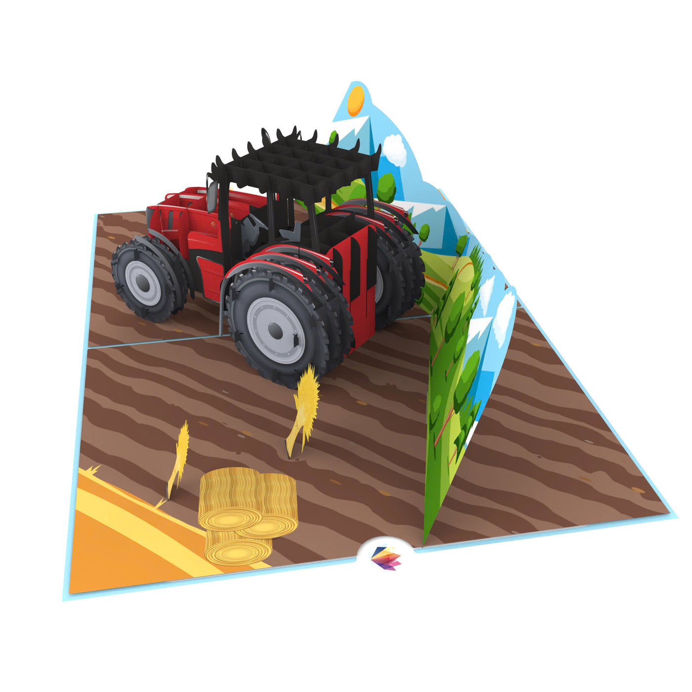 Traktor Pop-Up Karte