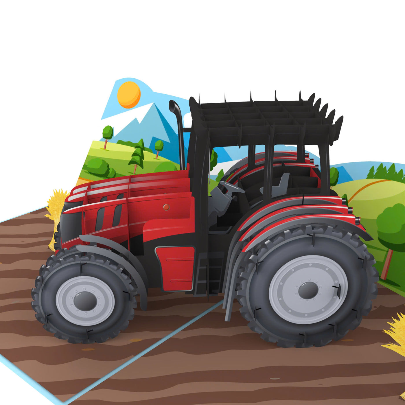 Traktor Pop-Up Karte