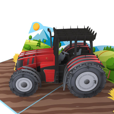 Traktor Pop-Up Karte