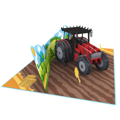 Traktor Pop-Up Karte