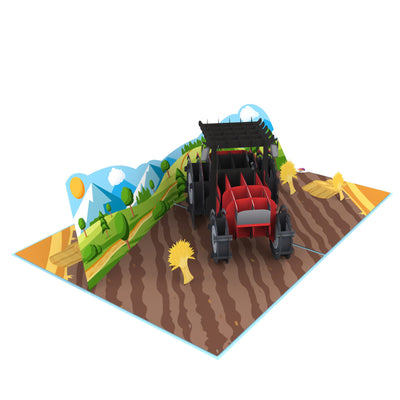 Traktor Pop-Up Karte