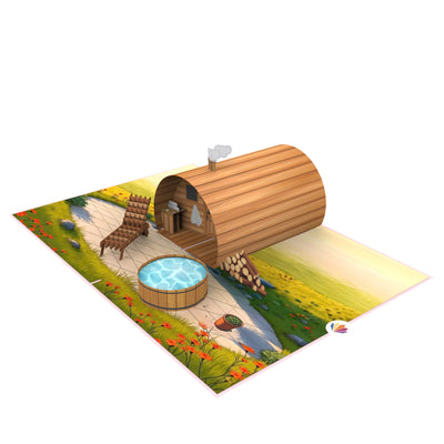 Wellness / Sauna Pop-Up Karte
