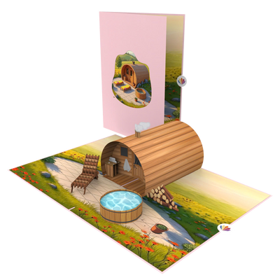 Wellness / Sauna Pop-Up Karte