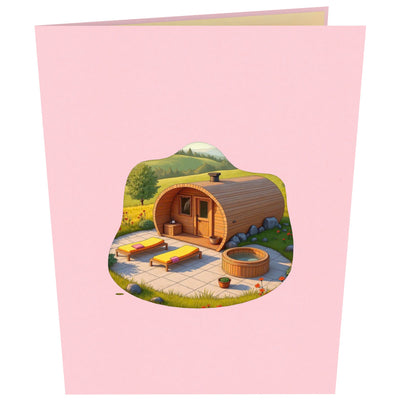 Wellness / Sauna Pop-Up Karte