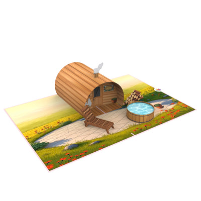 Wellness / Sauna Pop-Up Karte