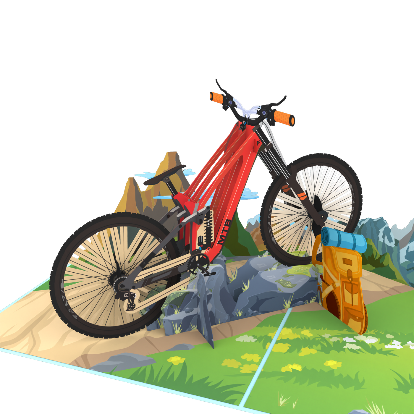 Fahrrad / MTB - Pop-UP Karte