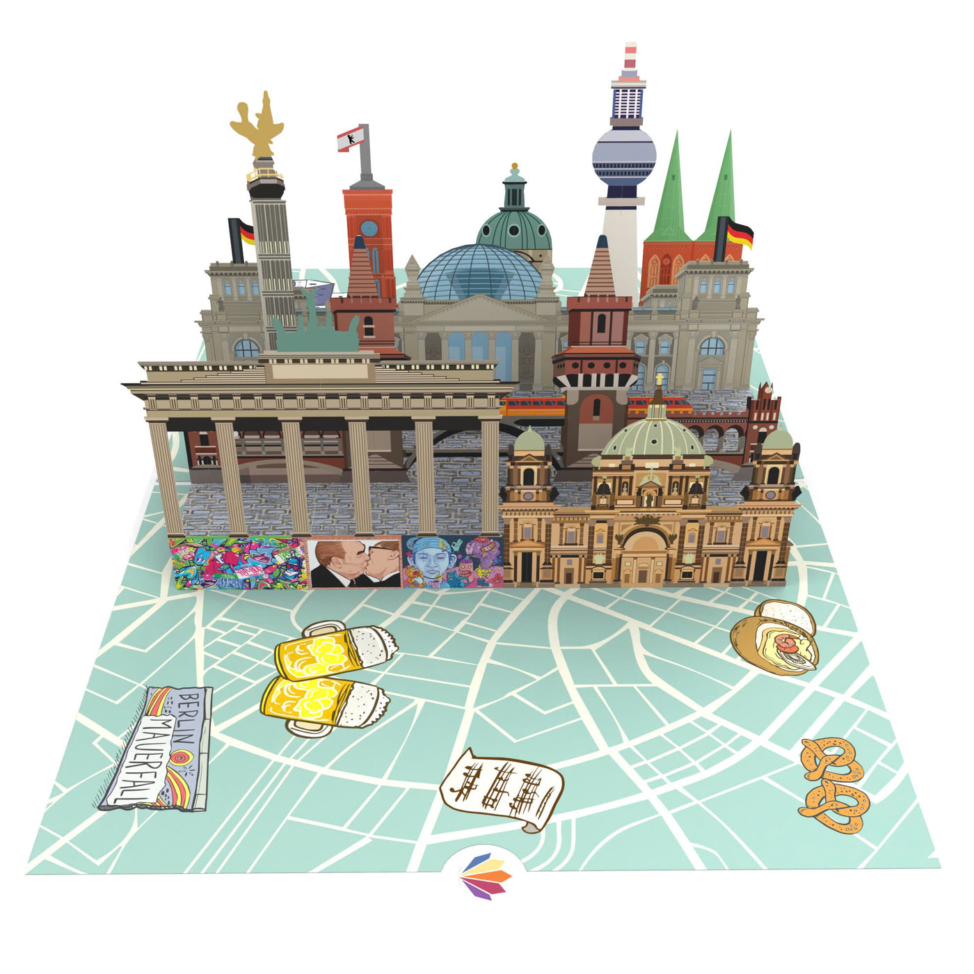 Berlin Pop-Up Karte