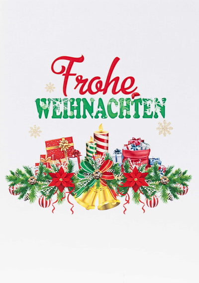 Frohe Weihnachten und Santa Pop-Up Karte