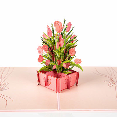 Tulpen Box Pop-Up Karte