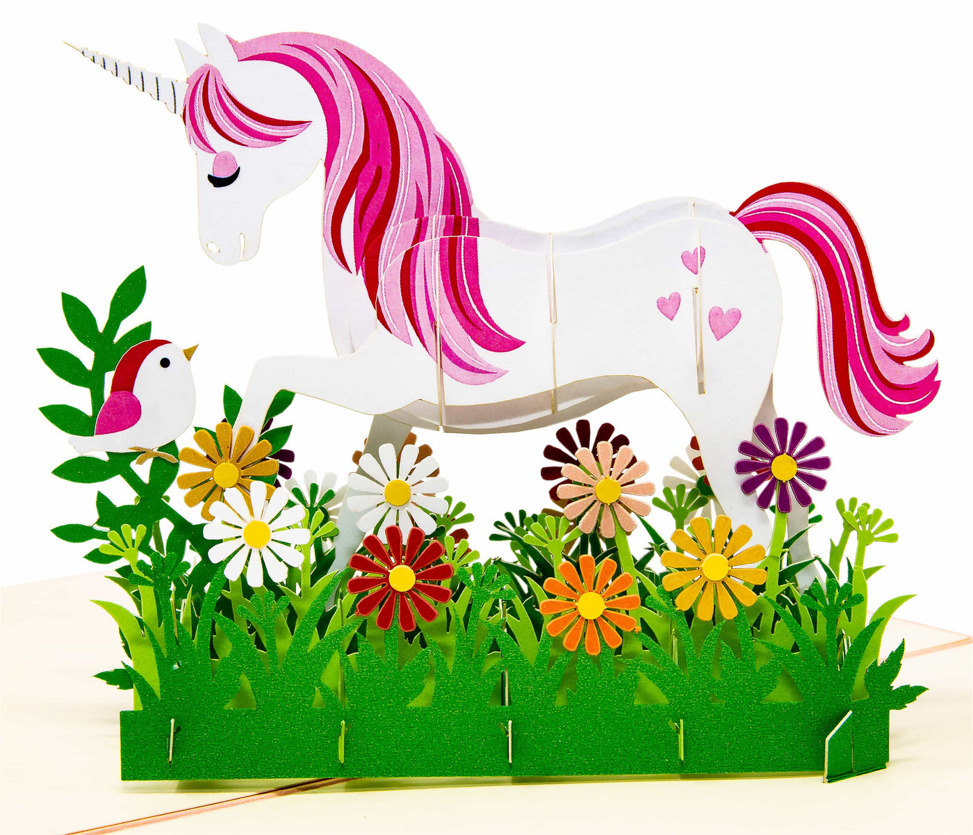 Pop-Up Karte für Kinder mit einem Einhorn | Geburtstagskarte