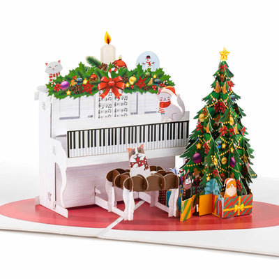 Weihnachten Piano Pop-Up Karte