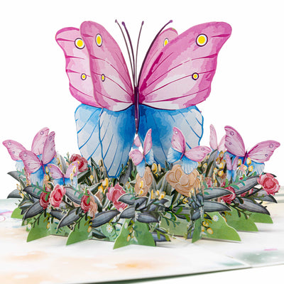 Schmetterling Aquarell Pop-Up Karte