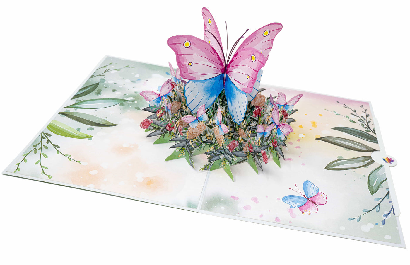 Schmetterling Aquarell Pop-Up Karte