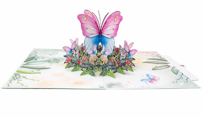 Schmetterling Aquarell Pop-Up Karte